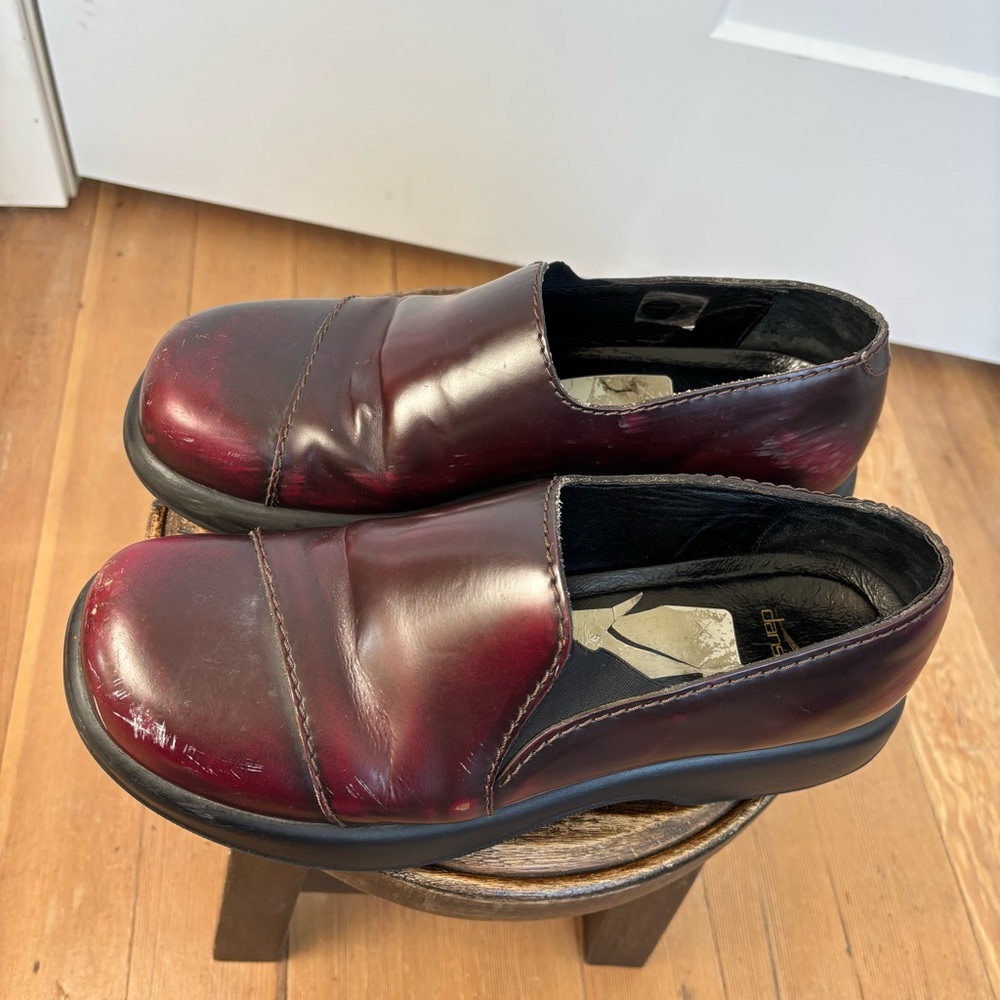 Y2K 90s Chunky vintage grunge Dansko leather platform clogs shoes | Sz 12 / 42